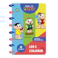 LIVRO PARA COLORIR COM DISCOS - TURMA DA MÔNICA