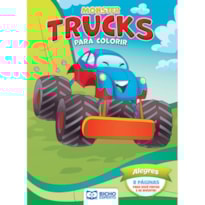 LIVRO PARA COLORIR MONSTER TRUCKS - ALEGRES