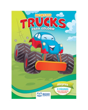LIVRO PARA COLORIR MONSTER TRUCKS - ALEGRES