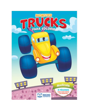 LIVRO PARA COLORIR MONSTER TRUCKS - RADICAIS