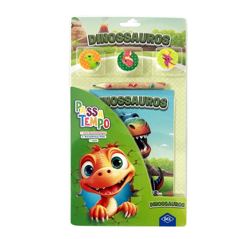 LIVRO PASSATEMPOS - DINOSSAUROS