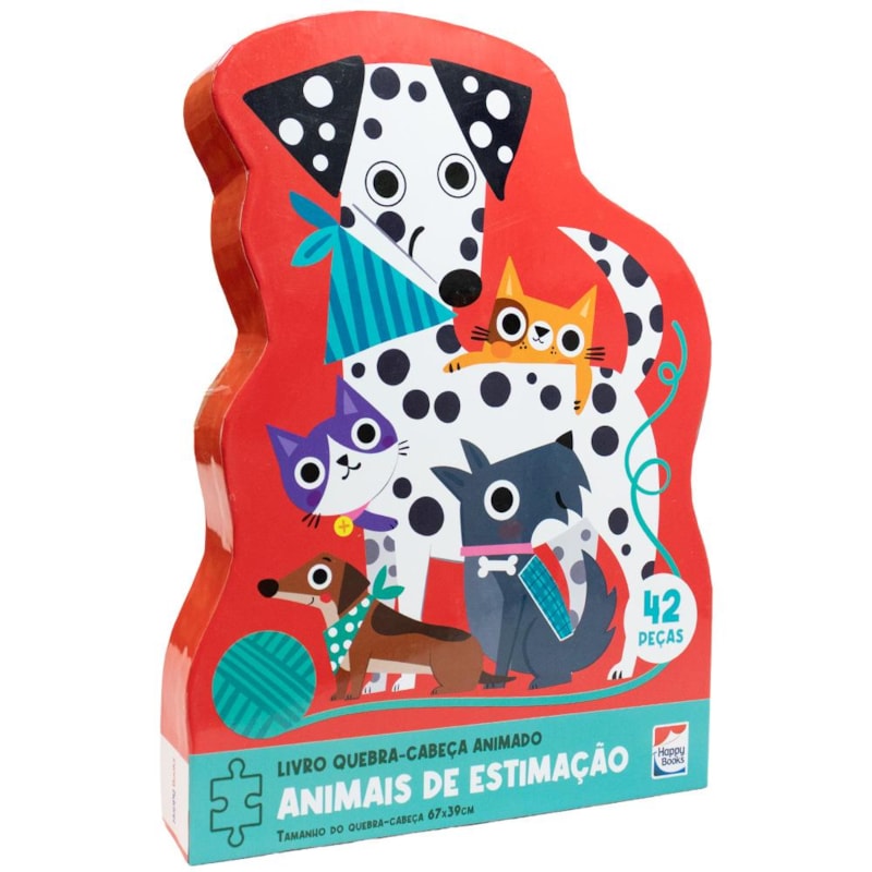 Livro Quebra-Cabeça Animado: Animais de Estimação