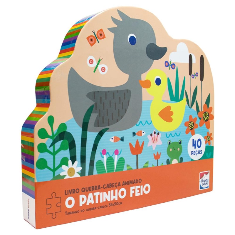 Livro Quebra-Cabeça Animado: O Patinho Feio