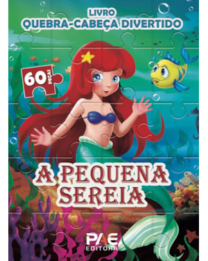 Livro quebra-cabeça divertido - a pequena sereia