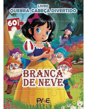Livro quebra-cabeça divertido - branca de neve