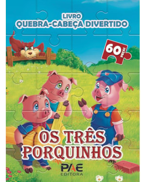 Livro quebra-cabeça divertido - os tres porquinhos