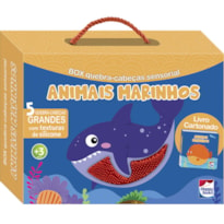 LIVRO+QUEBRA-CABEÇAS SENSORIAIS: ANIMAIS MARINHOS