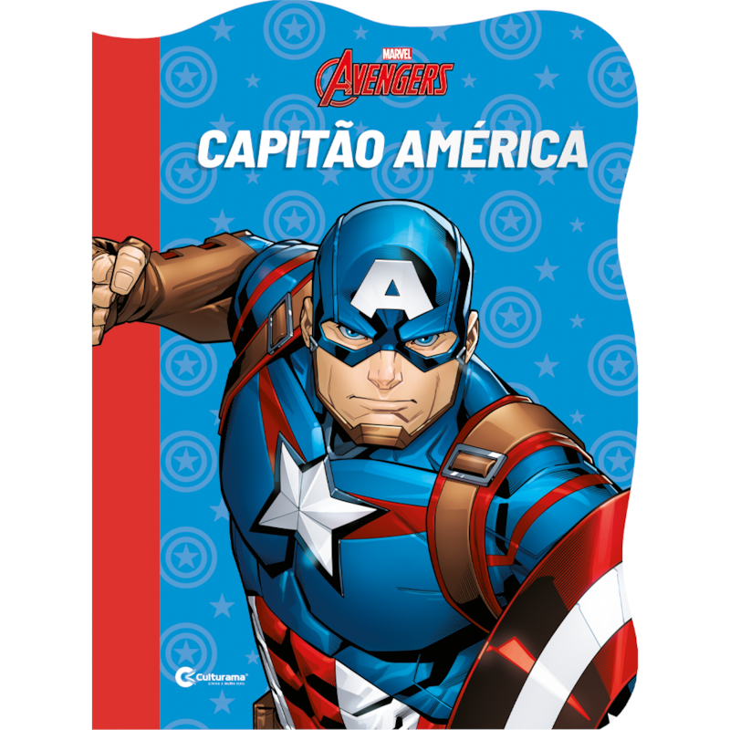 LIVRO RECORTADO MARVEL CAPITÃO AMÉRICA