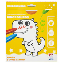 LIVRO-SANFONA PARA COLORIR: DINOSSAUROS