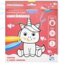 LIVRO-SANFONA PARA COLORIR: UNICÓRNIOS