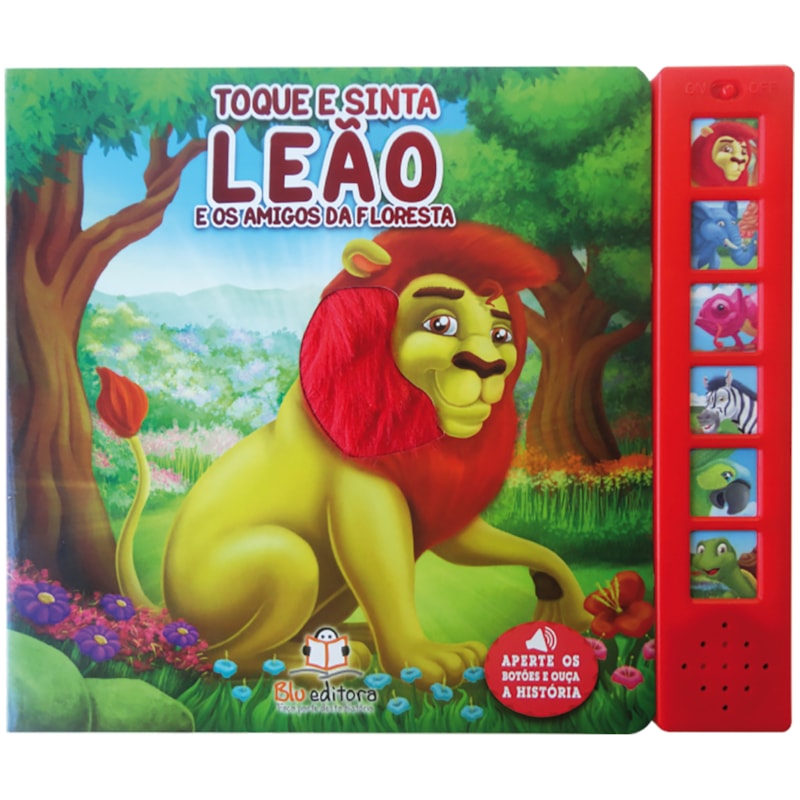 LIVRO SONORO COM TOQUE E SINTA: LEÃO
