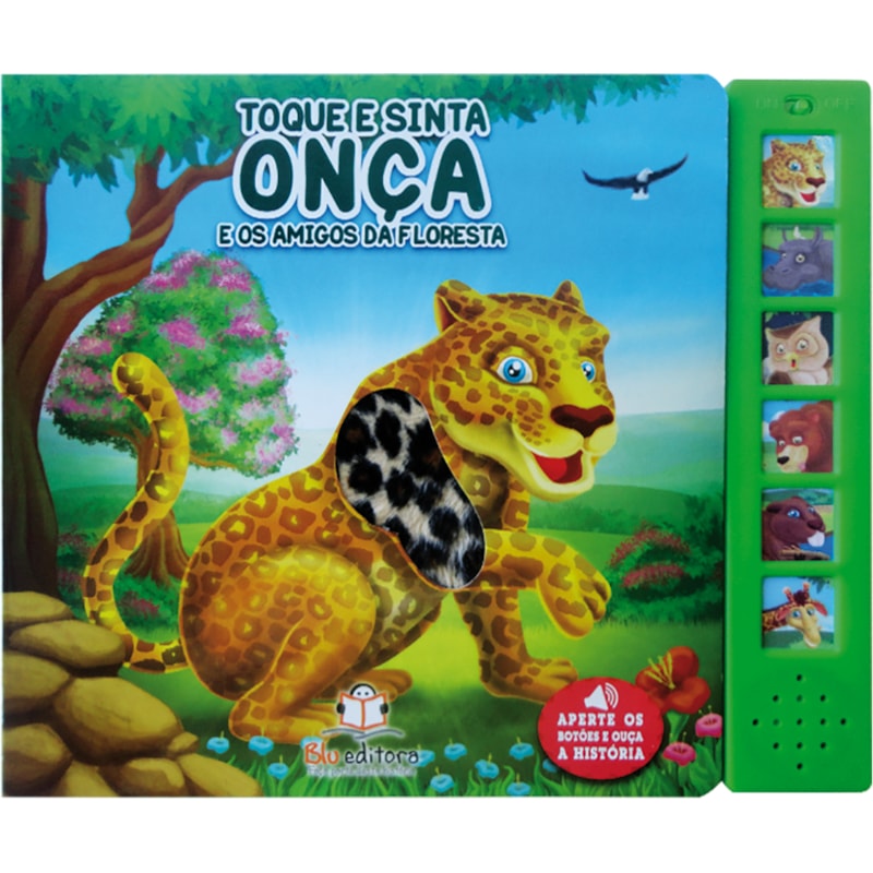 LIVRO SONORO COM TOQUE E SINTA: ONÇA