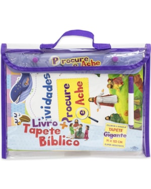 LIVRO + TAPETE BÍBLICO: PROCURE E ACHE