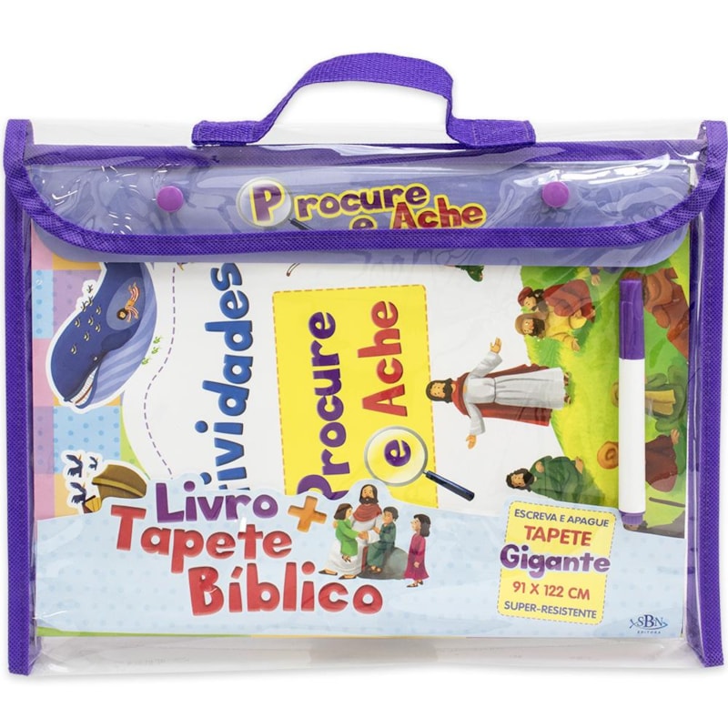LIVRO + TAPETE BÍBLICO: PROCURE E ACHE