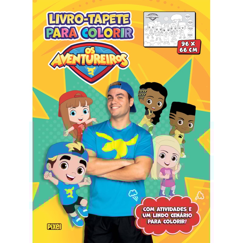 LIVRO-TAPETE DE COLORIR "OS AVENTUREIROS" - LUCCAS NETO: A ORIGEM