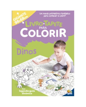 LIVRO-TAPETE PARA COLORIR: DINOS
