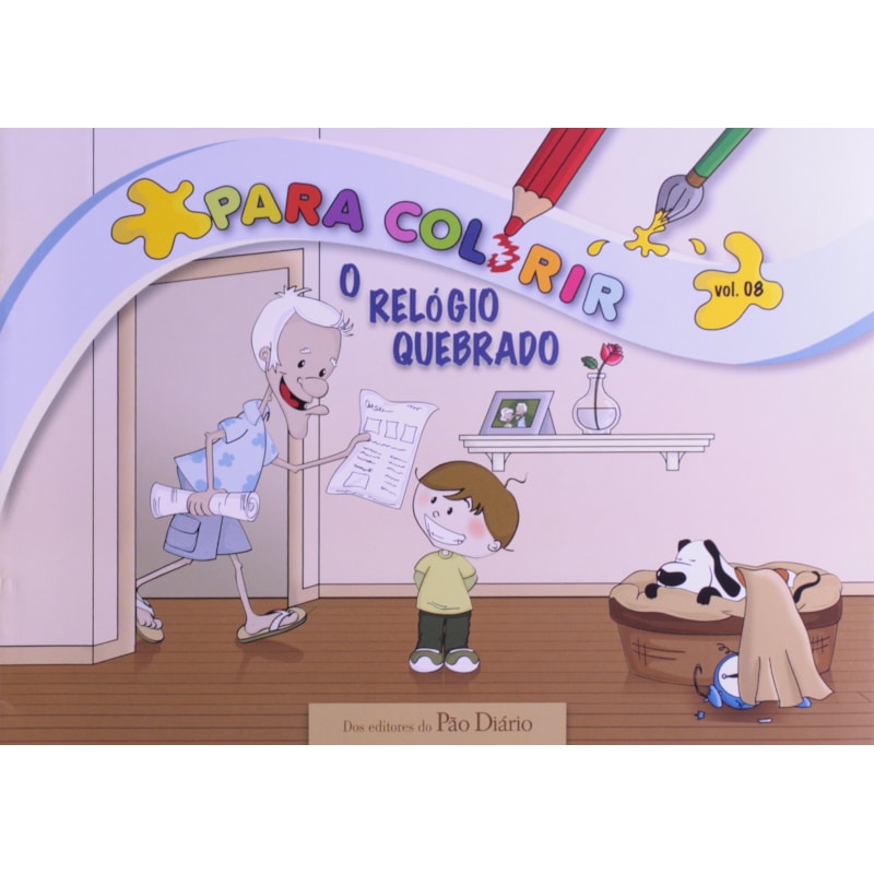 Livros para colorir - O relógio quebrado