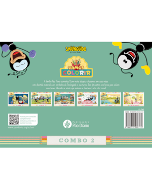 Livros para colorir smilinguido - kit 2: Livro Infantil Cristão para crianças se divertirem aprendendo a palavra de Deus