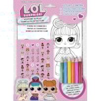 LOL SURPRISE - COLORINDO COM ADESIVOS