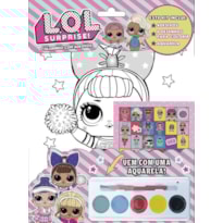 LOL SURPRISE COLORINDO COM ADESIVOS