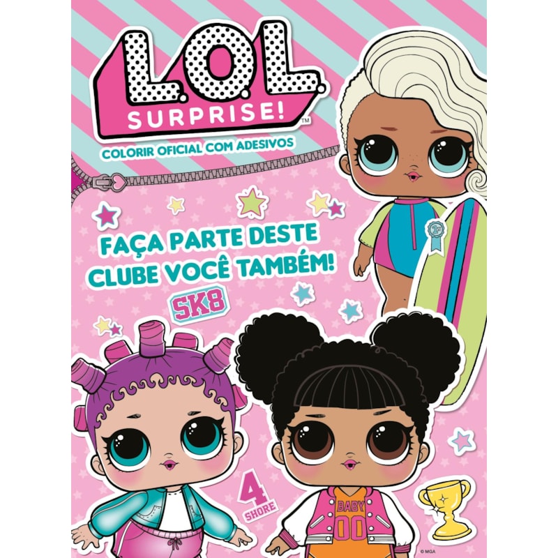 LOL SURPRISE COLORIR OFICIAL COM ADESIVOS