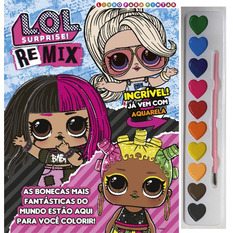 LOL SURPRISE! LIVRO PARA PINTAR COM AQUARELA