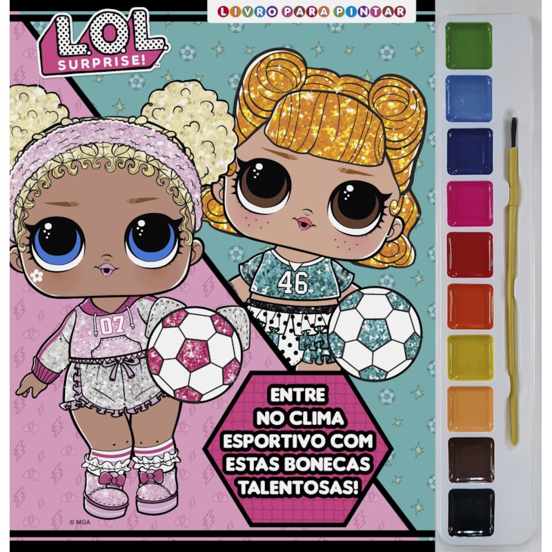 LOL SURPRISE! LIVRO PARA PINTAR COM AQUARELA