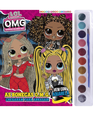 LOL SURPRISE OMG LIVRO PARA PINTAR COM AQUARELA