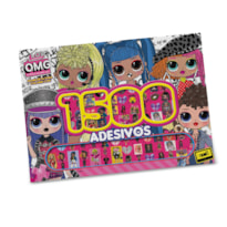 LOL SURPRISE - OMG PRANCHETA PARA COLORIR COM 1500 ADESIVOS
