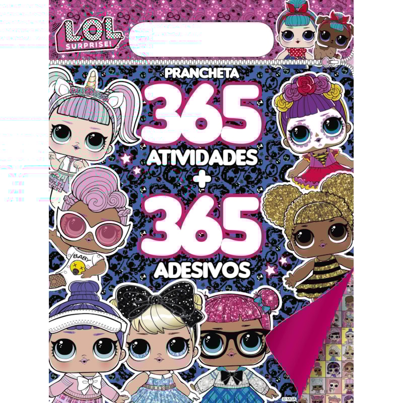 LOL SURPRISE - PRANCHETA 365 ATIVIDADES + 365 ADESIVOS