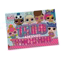 LOL SURPRISE - PRANCHETA PARA COLORIR COM 1500 ADESIVOS