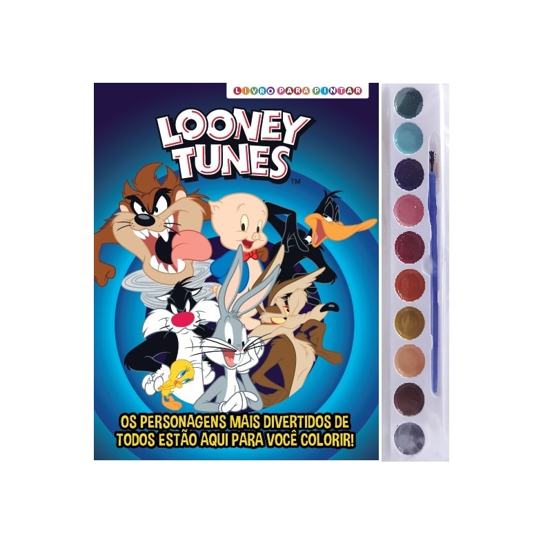 LOONEY TUNES LIVRO PARA PINTAR COM AQUARELA