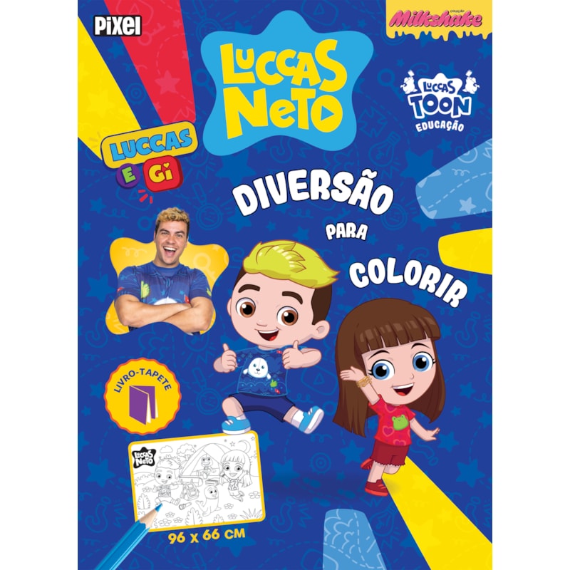LUCCAS E GI: DIVERSÃO PARA COLORIR!: LIVRO-TAPETE