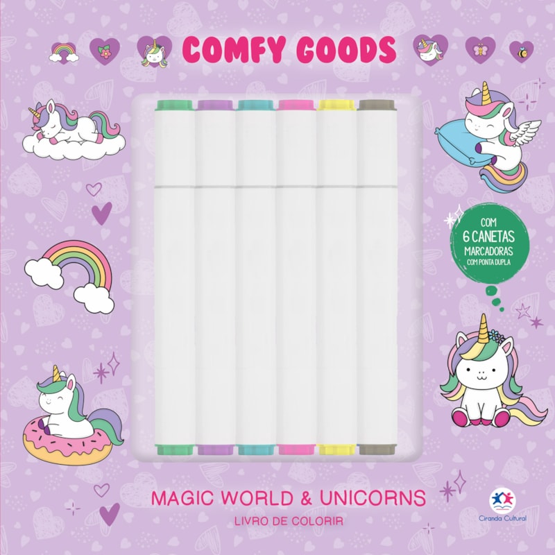 MAGIC WORLD AND UNICORNS - COM 6 CANETINHAS