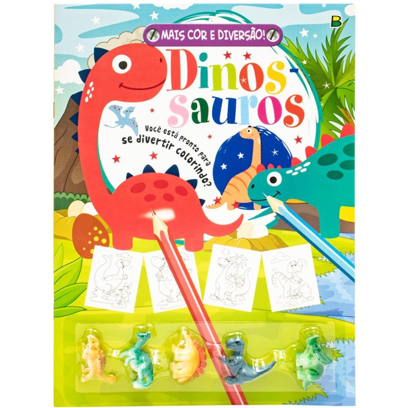 MAIS COR E DIVERSÃO! DINOSSAUROS