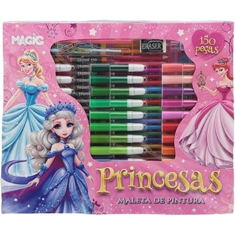 MALETA 150 PEÇAS PRINCESAS