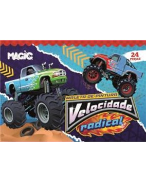 MALETA DE PINTURA 24 PÇS  CARROS