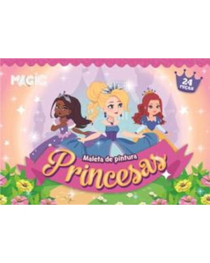 MALETA DE PINTURA 24 PÇS   PRINCESA