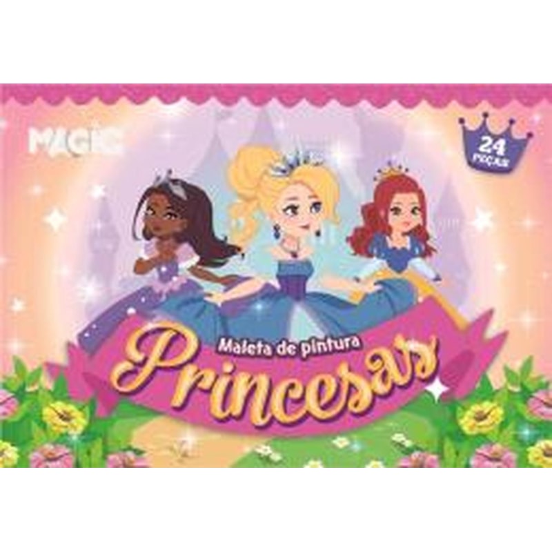 MALETA DE PINTURA 24 PÇS   PRINCESA