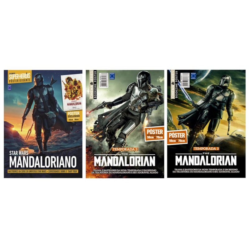 MANDALORIANO COLEÇÃO 3 PÔSTERES - SUPERPÔSTER CINEMA E SÉRIES