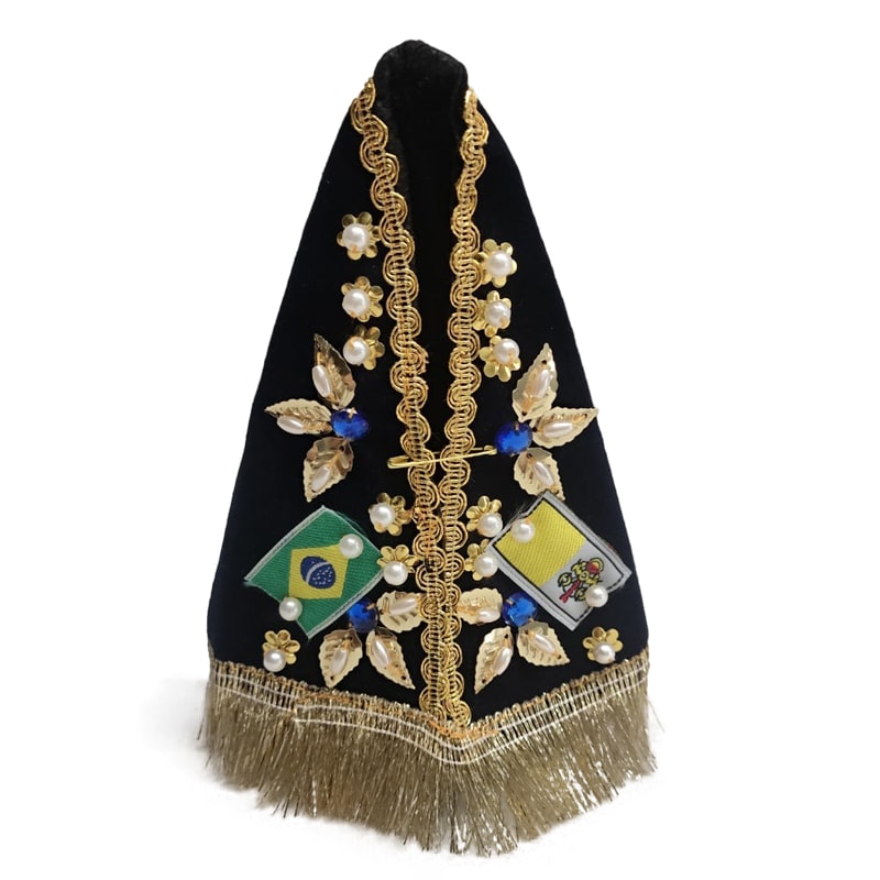 MANTO APARECIDA 15CM SOFISTICADO (PEDRAS VARIADAS)