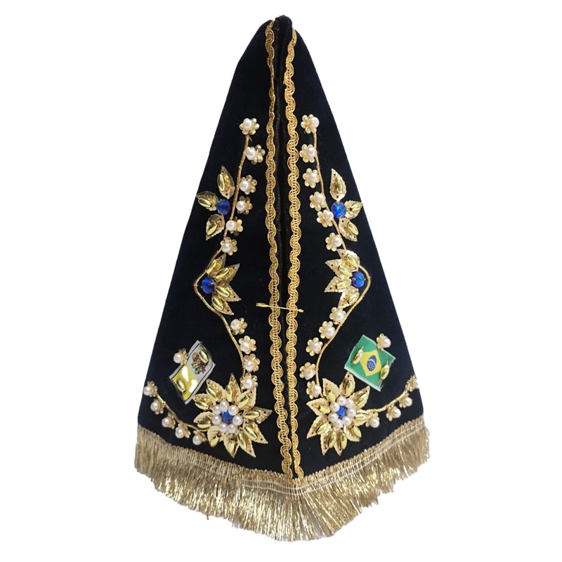 MANTO APARECIDA 25CM SOFISTICADO (PEDRAS VARIADAS)