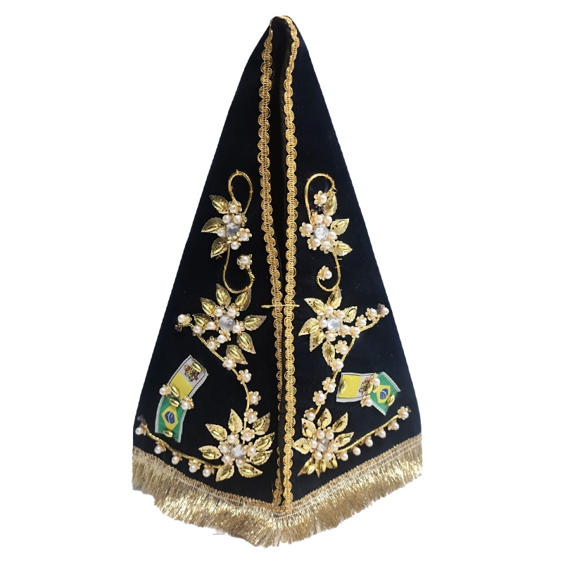 MANTO APARECIDA 30CM SOFISTICADO (PEDRAS VARIADAS)