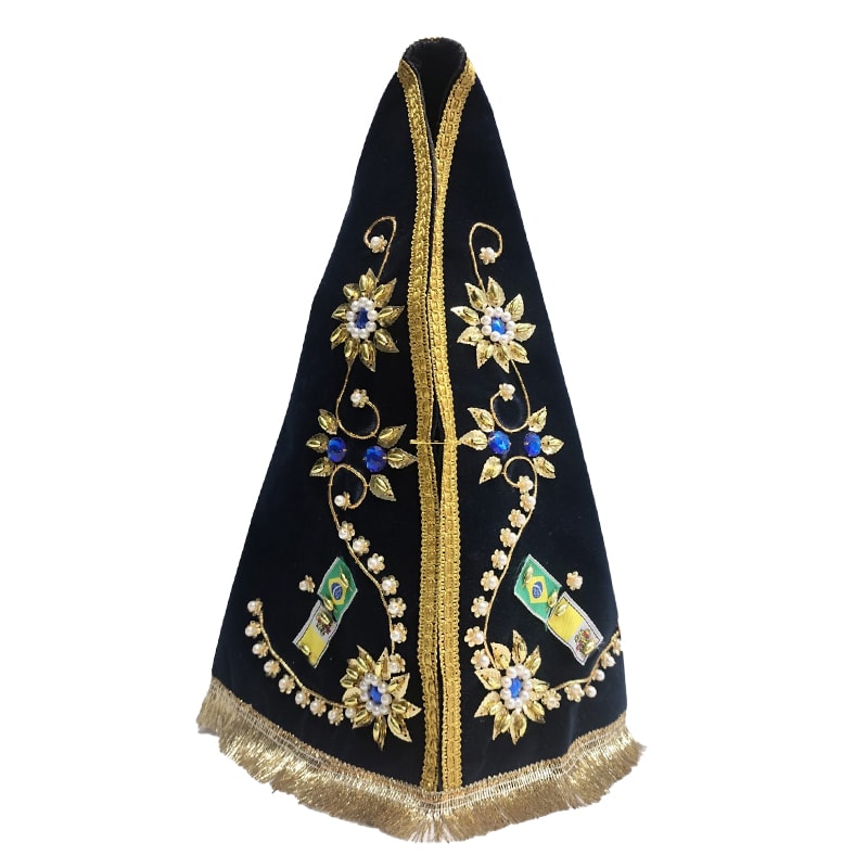 MANTO APARECIDA 40CM SOFISTICADO (PEDRAS VARIADAS)