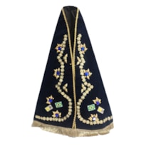 MANTO APARECIDA 60CM SOFISTICADO (PEDRAS VARIADAS)