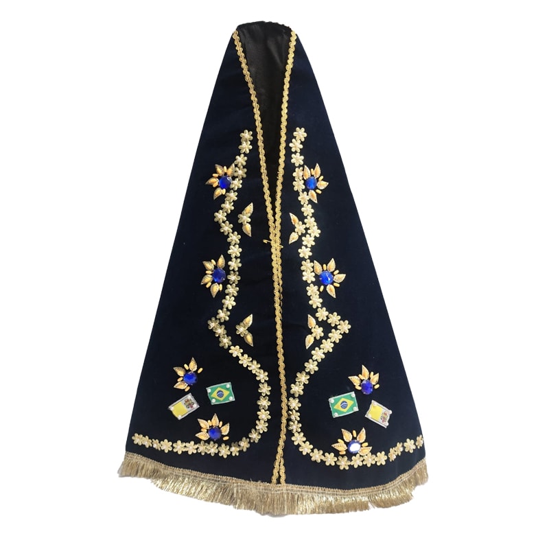 MANTO APARECIDA 60CM SOFISTICADO (PEDRAS VARIADAS)