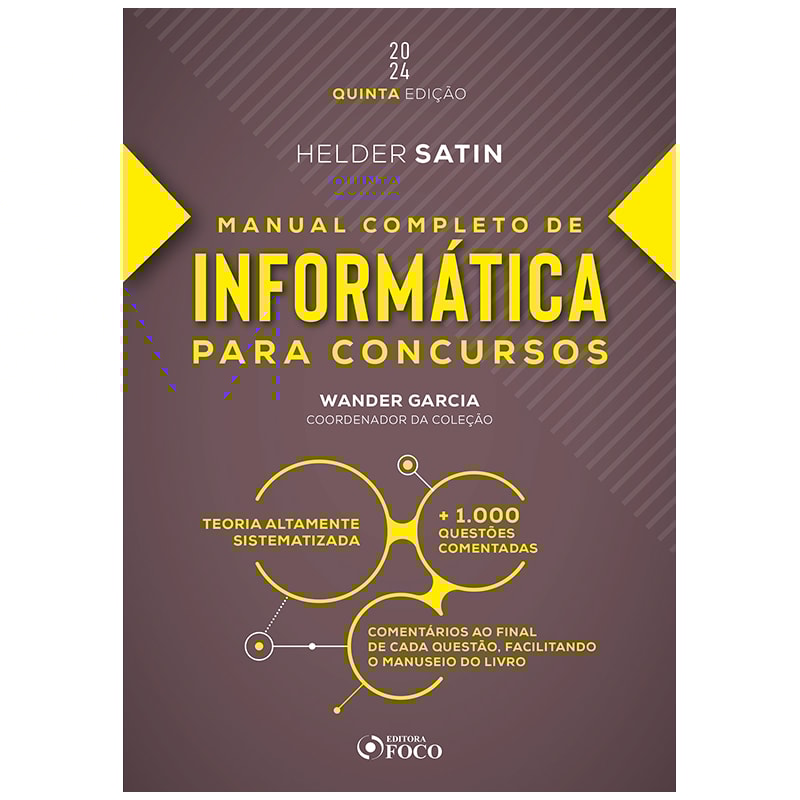 MANUAL COMPLETO DE INFORMÁTICA PARA CONCURSOS - 5ª ED - 2024