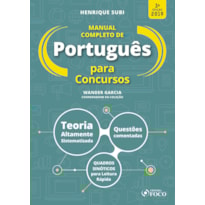 MANUAL COMPLETO DE PORTUGUÊS PARA CONCURSOS - 3ª ED - 2019