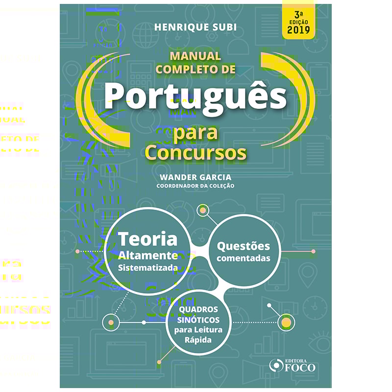 MANUAL COMPLETO DE PORTUGUÊS PARA CONCURSOS - 3ª ED - 2019