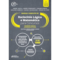 MANUAL COMPLETO DE RACIOCÍNIO LÓGICO E MATEMÁTICA PARA CONCURSOS - 2ª EDIÇÃO - 2018